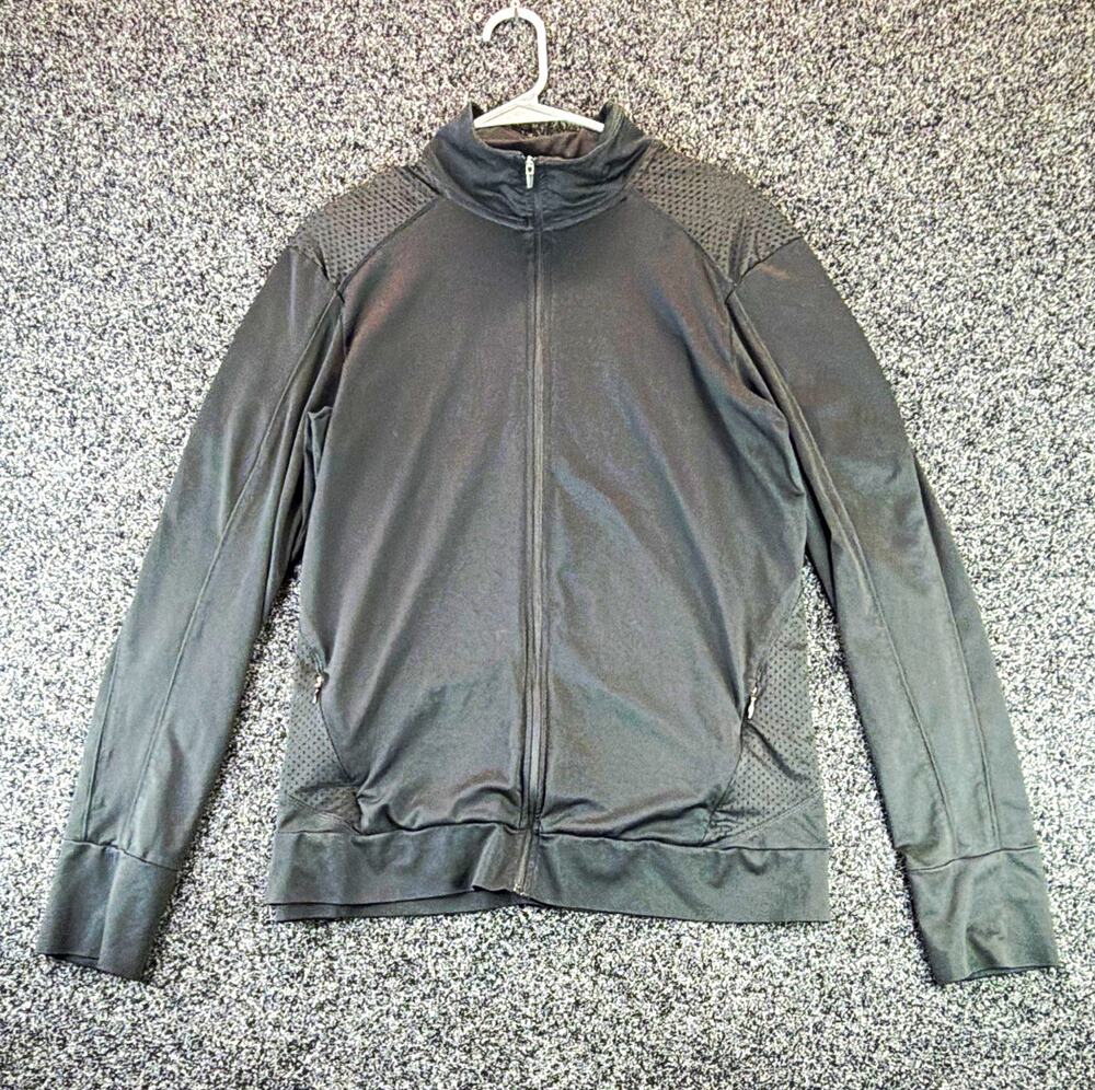 Champion C9 Men’s 2XL Black Mesh Polyester Full Zip Stretch Track Jacket